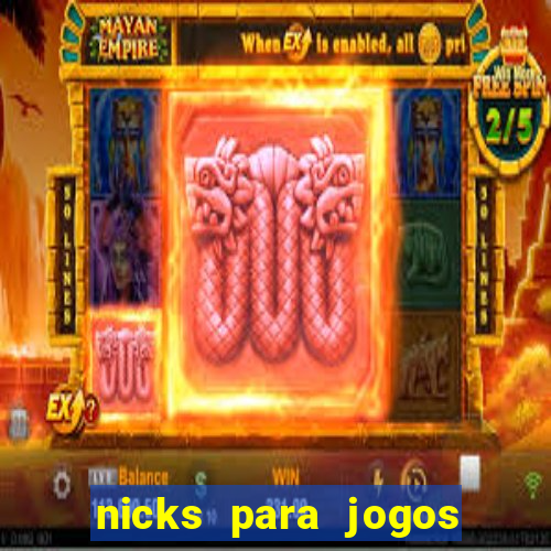 nicks para jogos de tiro