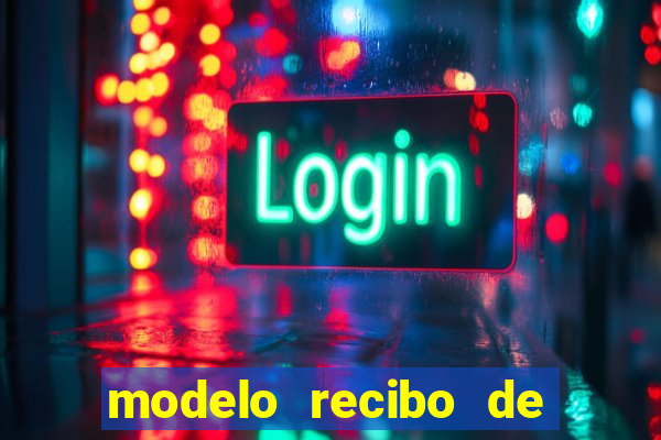 modelo recibo de pagamento autonomo