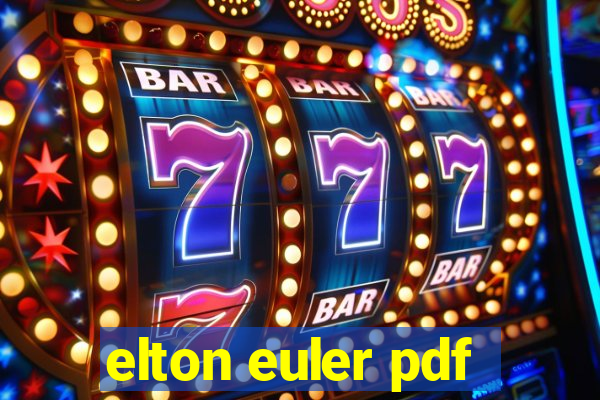 elton euler pdf