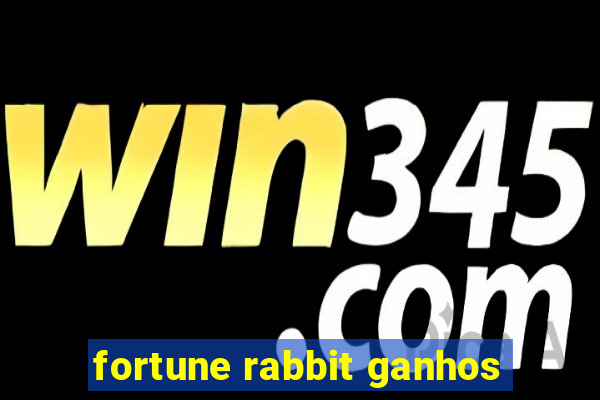 fortune rabbit ganhos