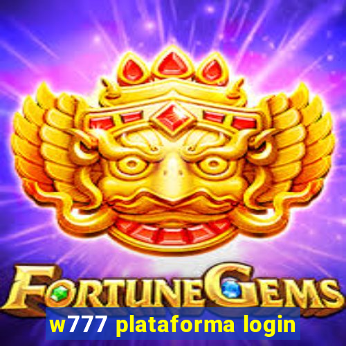 w777 plataforma login